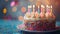 Celebrating Life: Birthday Cake and Candles