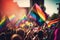 Celebrating Pride .LGBTQI Pride Event Generative AI