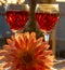 Celebrating a Romantic Sundowner with chilled rose wine