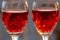 Celebrating a Romantic Sundowner with chilled rose wine