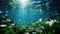 Celebrating World Seagrass Day marine life ecosystem Eco-Friendly Underwater Serenity, generative AI