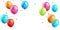 celebration background with elegant balloons Beautiful 3D design vector illustration