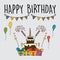 Celebration birthday party vector sets