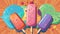 Celebration Burst National Cherry Popsicle Day in Vibrant Vector Art.AI Generated