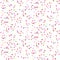 Celebration confetti seamless vector pattern. Festive dotted background.