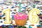 Celebration Cupcake with Candle - Number 16