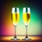 Celebration Drinks - Clinking Champagne Glasses