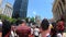 celebration of the fans after the conquest of the Libertadores da America Cup by the Flamengo football team in the city downtpown