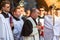 During the celebration the Feast of Corpus Christi (Body of Christ)