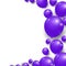 Celebration festive purple balloons background.