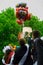 The celebration of the last bell in a rural school in Kaluga region in Russia.