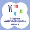 For the celebration of Trisomy Awareness Month, this vector image is perfect