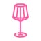 celebration wine glass color icon vector illustration