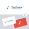 Celebrations drink vector logotype with business card template. Elegant corporate identity. - Vector