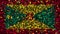 Celebratory animated background of flag of Grenada appear from fireworks