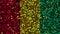 Celebratory animated background of flag of Guinea appear from fireworks
