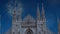 Celebratory fireworks for new year over Milan duomo