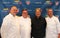 Celebrity chefs David Burke, Tony Mantuano , Masaharu Morimoto and Jim Abbey during US Open food tasting preview