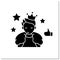 Celebrity influencer glyph icon