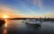 Celebrity Solstice arriving in Sydney, Australia at Dawn