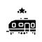 celebrity trailer glyph icon vector illustration