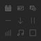 celender , credit card , music , graph , user interface icons