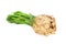 Celeriac isolated over white