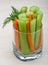Celery and carrot sticks