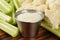 Celery, cauliflower and Ranch Dressing