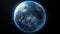 Celestial Blue Serenity: Earth\\\'s Majestic Oceanic Beauty Revealed from Orbit