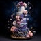 Celestial Euphoria: A Galaxy-Inspired Multi-tiered Wedding Cake