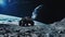 Celestial Expedition: Moon Rover Roaming Lunar Landscapes
