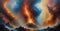 Celestial Firestorm Canvas