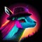Celestial Llama Silhouette: Stardust Magic and Whimsy
