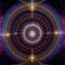 Celestial Mandala: Cosmic Harmony in Sacred Geometry and Astral Luminosity