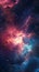 Celestial Nebula and Stardust in the Depths of Outer Space. Generative AI
