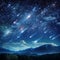 Celestial Rain: Meteor Showers Showering the Sky with Beauty