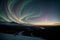 Celestial Spectacle Capturing the Mesmerizing Northern Lights.AI Generated