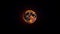 Celestial Symphony: Captivating Lunar Eclipse in a Star-Studded Night Sky