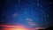 Celestial Symphony: Vibrant Cosmic Energy in Starry Twilight Sky