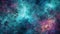 Celestial Teal and Magenta Mystique Cosmic Nebula Pattern