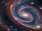 Celestial Whirlwind: A Mesmerizing Spiral Galaxy in Deep Space