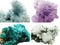 Celestite amethyst diopside rock quartz geode geological crystal