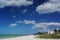 Celestun, Yucatan, Mexico: People walking on the beach