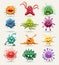 Cell disease vector icons