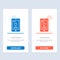 Cell, Love, Phone, Wedding  Blue and Red Download and Buy Now web Widget Card Template