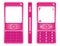 Cell phone pink