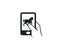 Cell phone touch apps icon for horse equine race farm breeding ranch cowboy company