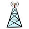 Cell phone tower icon, icon cartoon