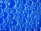 Cell structure abstract blue background